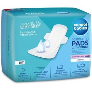 Canpol babies Postpartum Pads With Wings porodnické vložky na den 10 ks obraz