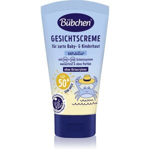 Bübchen Sensitive Sun Protection Face Cream SPF 50+ ochranný krém na obličej pro děti SPF 50+ 6 m+ 50 ml obraz