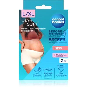 Canpol babies Maternity Briefs těhotenské a poporodní kalhotky 2 v 1 velikost L/XL 2 ks obraz