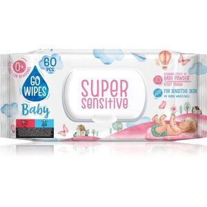 GoWipes Super Sensitive vlhčené čisticí ubrousky pro děti pro citlivou pokožku 0+ 60 ks obraz