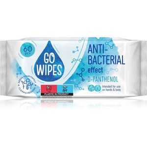 GoWipes Anti-Bacterial Effect D-Panthenol vlhčené čisticí ubrousky s antibakteriálním účinkem 60 ks obraz