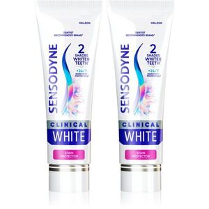 Sensodyne Clinical White Stain Protector bělicí zubní pasta 2x75 ml obraz