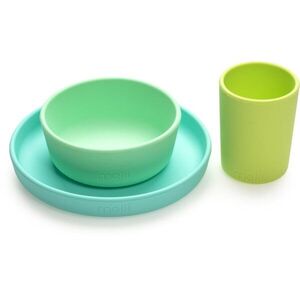 Melii Feeding Set jídelní set Mint, Blue, Lime obraz