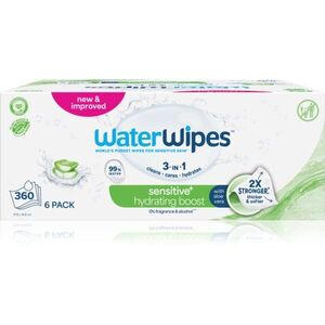 WaterWipes Hydrating Clean osvěžující vlhčené ubrousky 6x60 ks obraz