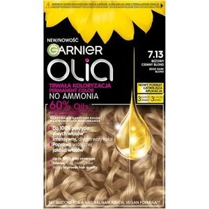 Garnier Olia Big Kit permanentní barva na vlasy odstín 7.13 Beige Dark Blond 1 ks obraz