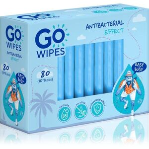 GoWipes Anti-Bacterial Effect osvěžující vlhčené ubrousky s antibakteriálním účinkem 10x8 ks obraz