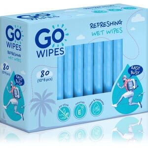 GoWipes Refreshing Wet Wipes osvěžující vlhčené ubrousky na ruce 10x8 ks obraz