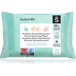 Suavinex Baby Dermo-hydrating Wipes vlhčené ubrousky na obličej a tělo 25 ks obraz