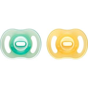 Tommee Tippee Ultra Light Night dudlík Orange/ Green 0-6m 2 ks obraz