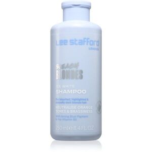 Lee Stafford Bleach Blondes Ice White neutralizující stříbrný šampon pro blond a melírované vlasy 250 ml obraz
