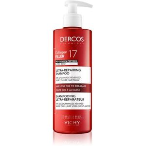 Vichy Dercos Collagen Filler 17 hloubkově regenerační šampon proti lámavosti vlasů 400 ml obraz