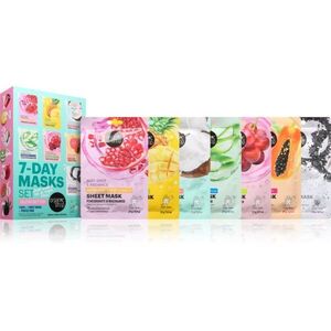 Organic Shop 7-Day Masks Set Glow Better sada plátýnkových masek obraz