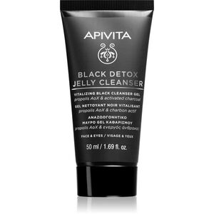 Apivita Cleansing Black Detox Jelly Cleanser čisticí gel s aktivním uhlím 50 ml obraz