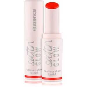 essence satin GLOW krémová rtěnka se saténovým finišem odstín 07 Coral It A Day 3.5 g obraz