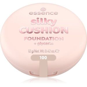 essence silky CUSHION FOUNDATION make-up v houbičce se středním krytím odstín 100 12 g obraz