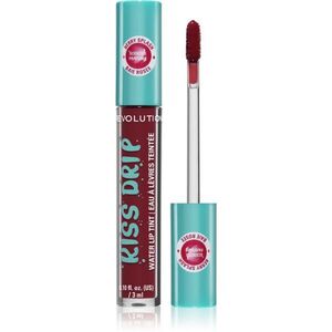 Revolution Kiss Drip Water Lip Tint dlouhotrvající lesk na rty odstín Berry Splash 4 ml obraz