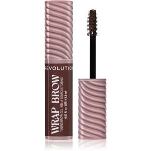 Revolution Wrap Brow Tubing Brow Gel fixační gel na obočí odstín Dark Brown 2.3 ml obraz