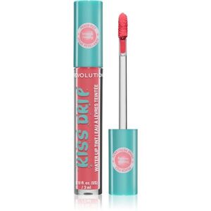 Revolution Kiss Drip Water Lip Tint dlouhotrvající lesk na rty odstín Peach Fizz 4 ml obraz