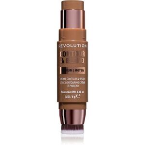 Revolution Contour & Blend Stick konturovací tyčinka se štětcem odstín Medium 8 g obraz
