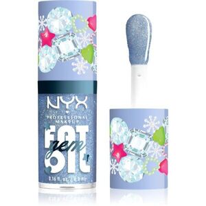 NYX Professional Makeup Fat Oil Gem Xmas olej na rty odstín Silver Bling 4.8 ml obraz