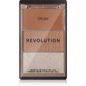 Revolution The Bronzer Icon paleta bronzerů s rozjasňovačem odstín Divine Fair 1 ks obraz