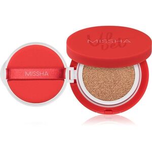 Missha Velvet Finish Cushion dlouhotrvající make-up v houbičce SPF 50+ odstín #23 Neutral Medium Beige 15 g obraz