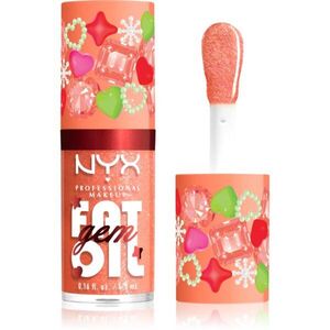 NYX Professional Makeup Fat Oil Gem Xmas olej na rty odstín Peach Diamond 4.8 ml obraz