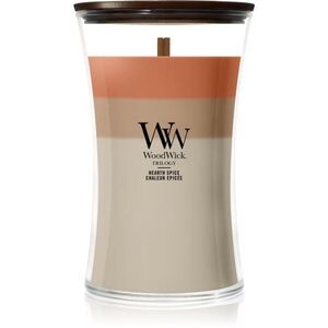 Woodwick Trilogy Hearth Spice vonná svíčka s dřevěným knotem 610 g obraz