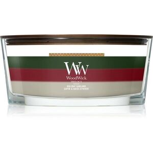 Woodwick Trilogy Holiday Garland vonná svíčka s dřevěným knotem 453.6 g obraz