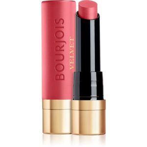 Bourjois Rouge Velvet The Lipstick dlouhotrvající rtěnka s matným efektem odstín 02 Flaming Rose 2.4 g obraz