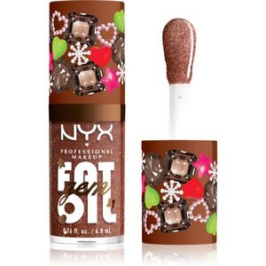 NYX Professional Makeup Fat Oil Gem Xmas olej na rty odstín Cacao Gem 4.8 ml obraz
