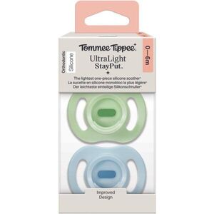 Tommee Tippee Ultra Light Stay Put 0-6 m dudlík Boy 2 ks obraz
