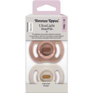 Tommee Tippee Ultra Light Stay Put 6-18 m dudlík Girl 2 ks obraz
