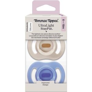 Tommee Tippee Ultra Light Stay Put 6-18 m dudlík Boy 2 ks obraz