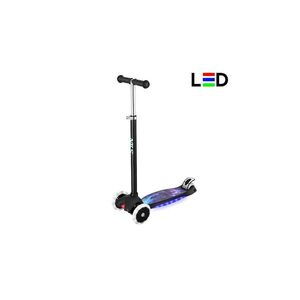 NILS Fun dětská tříkolová koloběžka HLB1310 s led černá obraz