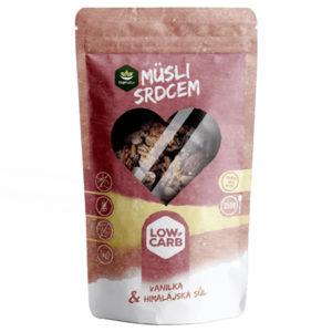 TOPNATUR Low carb müsli srdcem vanilka a himalájská sůl 350 g obraz