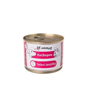 ALL ANIMALS Kočkopes telecí jazýčky 200 g obraz