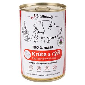 ALL ANIMALS Krůtí mleté s rýží 400 g obraz