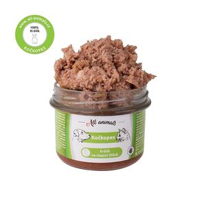 ALL ANIMALS Králík ve vlastní šťávě 200 g obraz