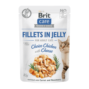 BRIT Care cat fillets chicken with cheese kapsička pro kočky 85 g obraz