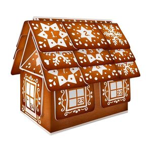 LEROS Bylinný adventní kalendář chaloupka 24 sáčků obraz