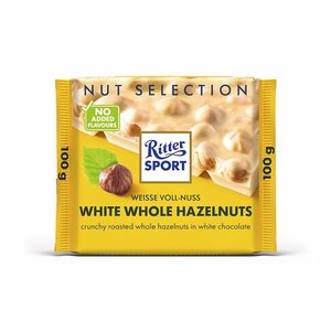 RITTER SPORT Bílá čokoláda s celými ořechy 100 g obraz