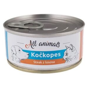 ALL ANIMALS Kočkopes konzerva steak z lososa 100 g obraz