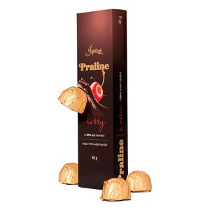 ISPIRITI Praline s višní v 70% hořké čokoládě 48 g obraz