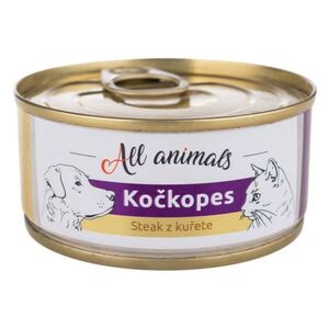 ALL ANIMALS Kočkopes konzerva steak z kuřete 100 g obraz