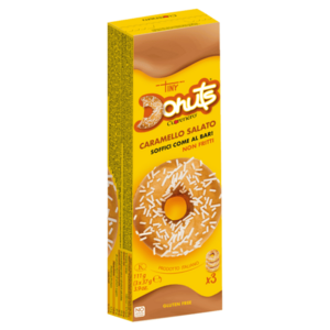 CUORENERO Donuty s polevou slaný karamel bez lepku 3 kusy obraz
