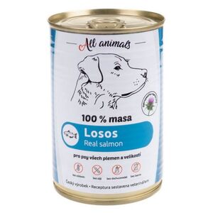 ALL ANIMALS konzerva losos mletý pro psy 400 g obraz