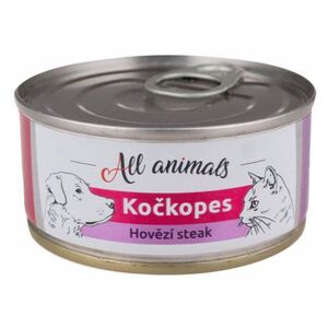 ALL ANIMALS Kočkopes konzerva steak z hovězí svaloviny 100 g obraz