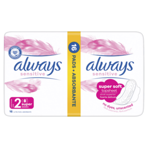 ALWAYS Ultra Sensitive Super vel.2 Hygienické vložky 16 kusů obraz