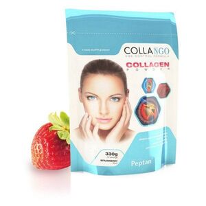 COLLANGO Collagen hydrolyzovaný kolagen s vitamínem C a se zinkem příchuť jahoda 330 g obraz